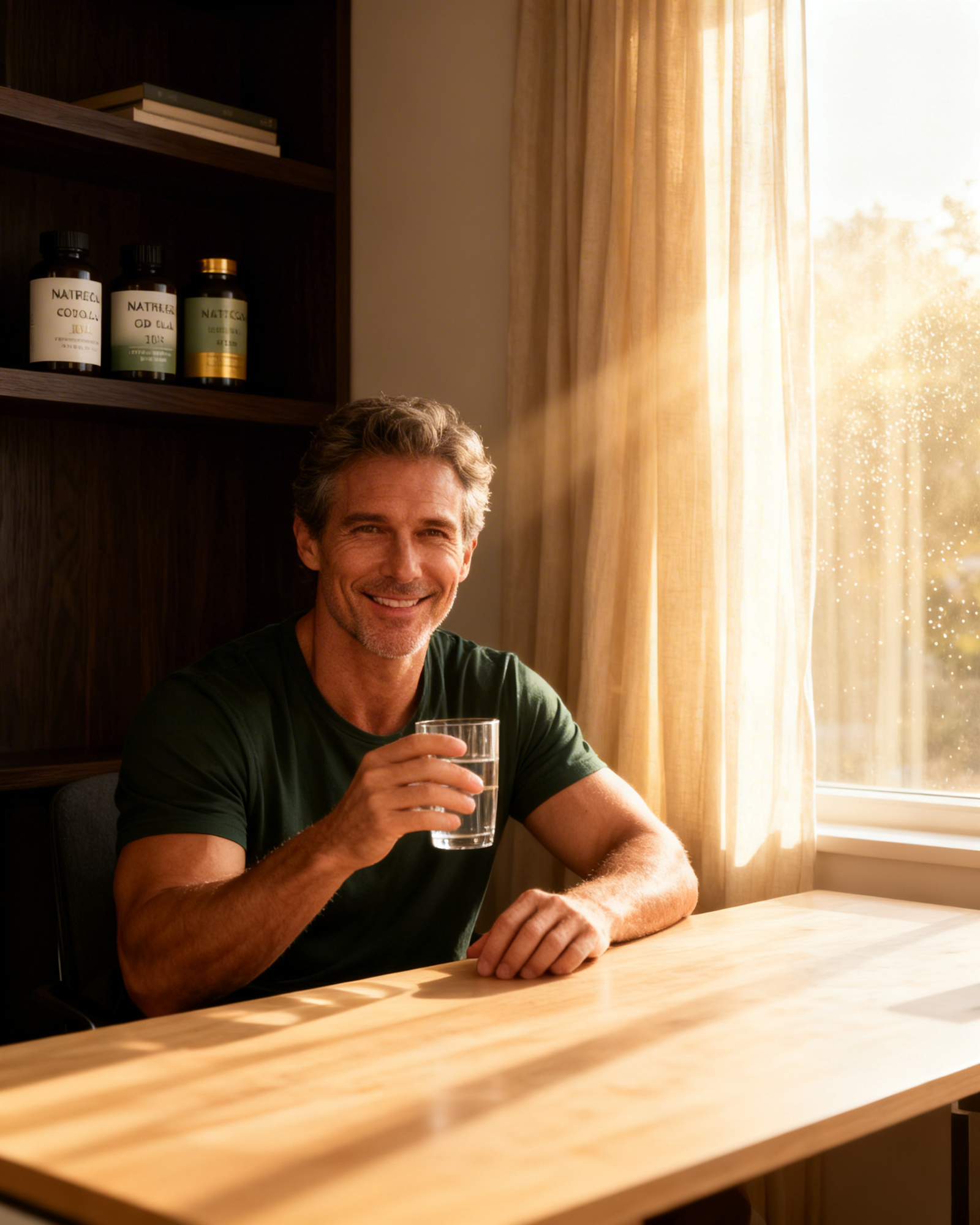 Tudatos nő, férfi Naturecan NMN ,NAD,Reservatrol kapszulával és Naturecan CBD olajjal a Pureroot longevity szekciójában – prémium kiegészítők a sejtszintű megújuláshoz és az egészségmegőrzéshez.